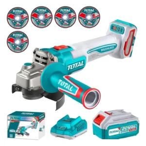 Amoladora total con cargador y bateria 4 amp