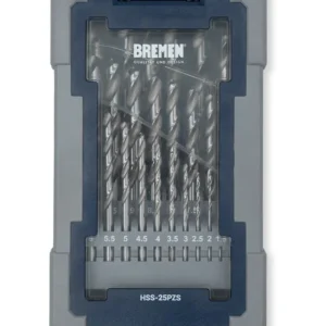 Mecha BREMEN® de Acero Rápido    [Juego x 25Pzs](1-13mm)  Plus