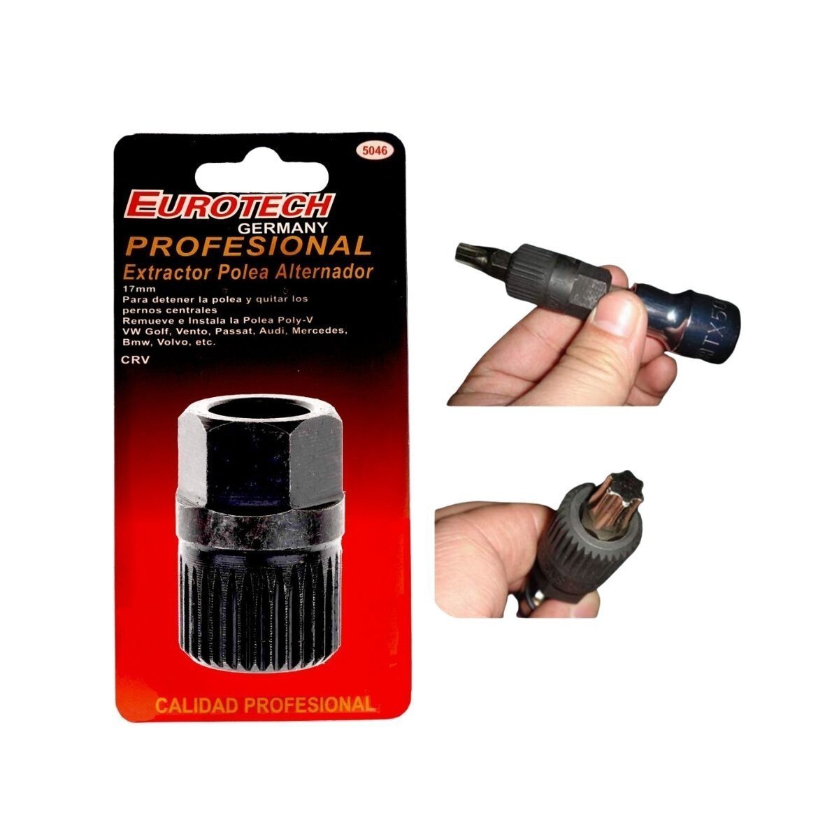 TUBO Extractor POLEA PolyV ALTERNADOR - VW, Audi y Varios