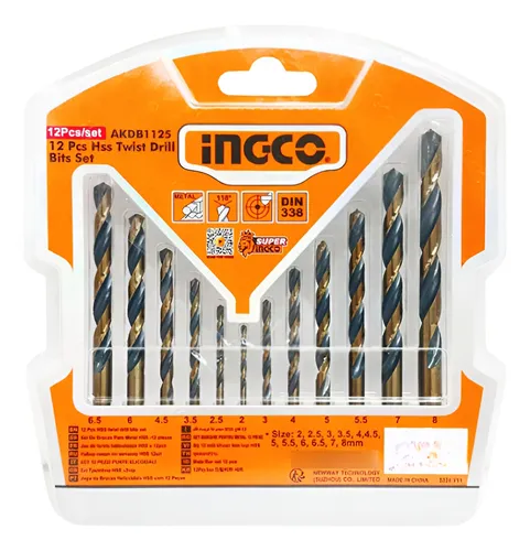 JUEGO DE MECHAS METAL 12 PIEZAS