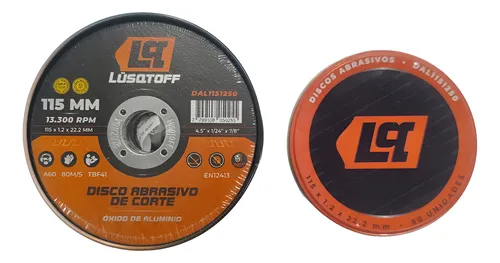 DISCO ABRASIVO DE CORTE 115MM