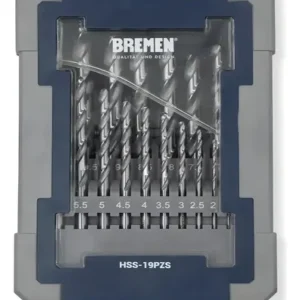 MECHA HSS (Acero Rápido)     Juego x 19Pzs