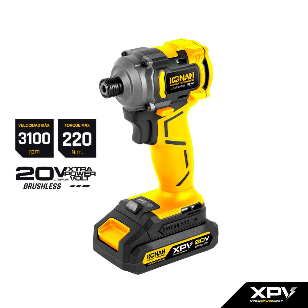 Atornillador de impacto 1/4 20v