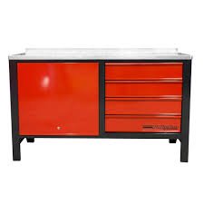 Banco de trabajo (150 X 070 mts) con 4 cajones y puertas