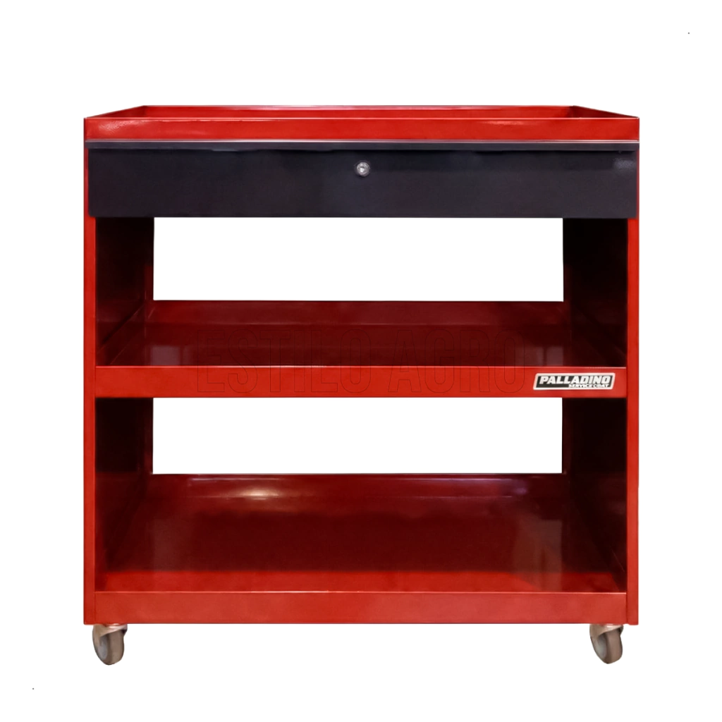 Mesa rodante con cajón 3 estantes