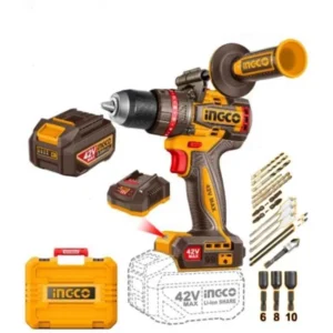 TALADRO PERCUTOR 42V 13MM 20V 69NM-SIN CARBONES-KIT MALETIN