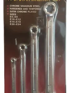 Llaves TORX COMBINADAS 4PC- EURO