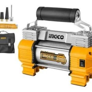 Compresor de Aire para Auto 12V Doble Cilindro INGCO