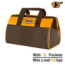 Maletín Bolso Porta Herramientas 13" con Base Rígida INGCO